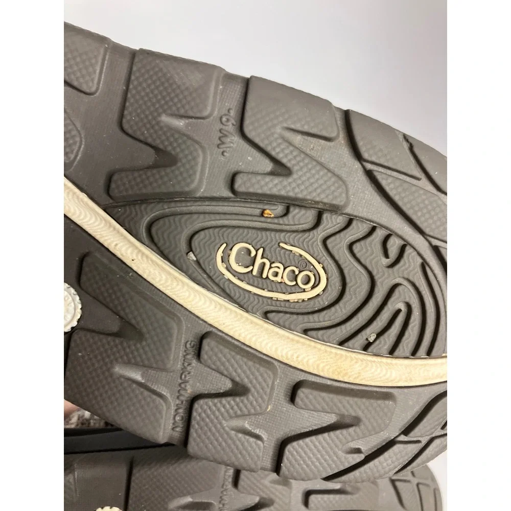 Chaco Z/Cloud 2 Sandals Women 9 Gray Excellent Strappy Athletic Toe Loop Sandals